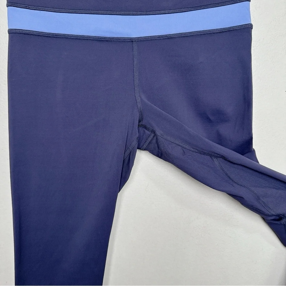 Lululemon Womens 4 Run Inspire Crop II Cadet Blue Lullaby - Picture 7 of 14